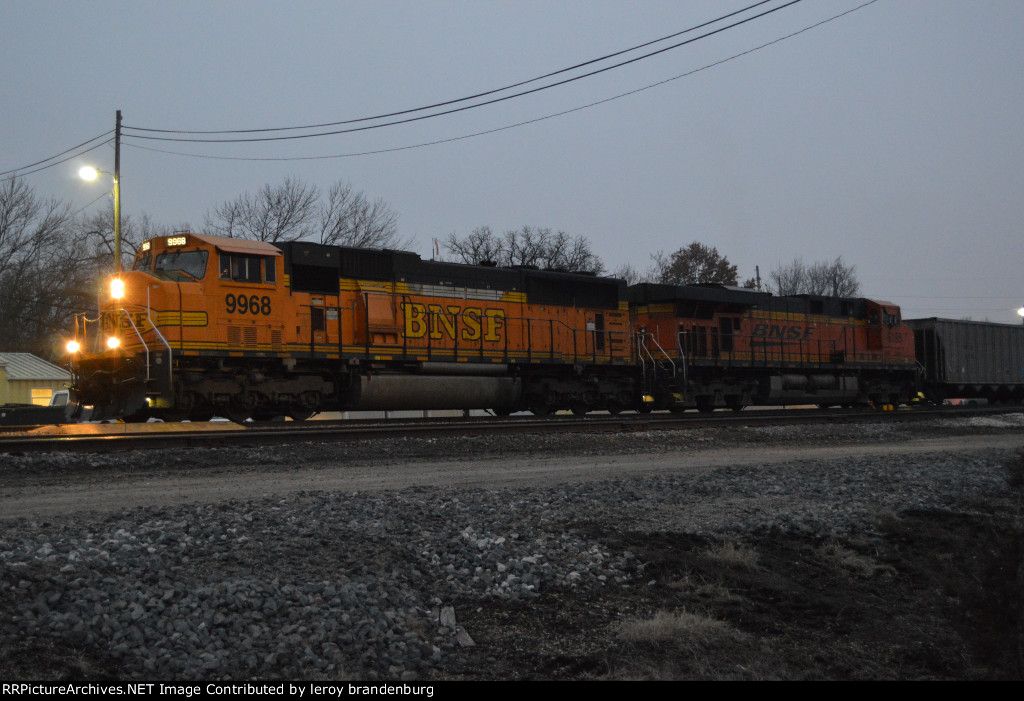 BNSF 9968 at the yard office